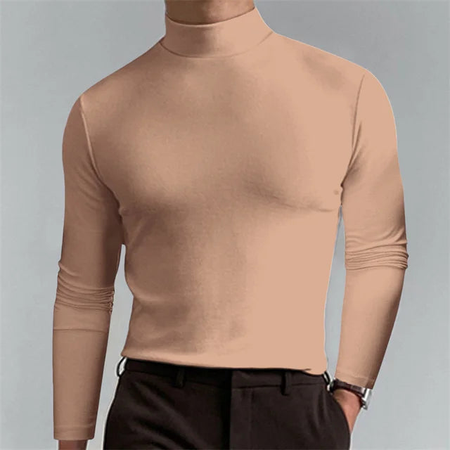 Allround Slim Fit Turtle Neck T-Shirt - Polyester, Diverse Kleuren