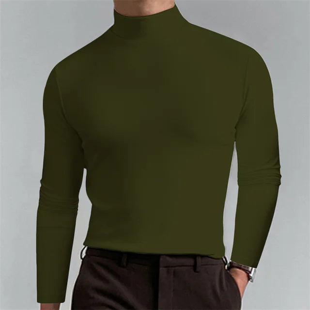 Allround Slim Fit Turtle Neck T-Shirt - Polyester, Diverse Kleuren