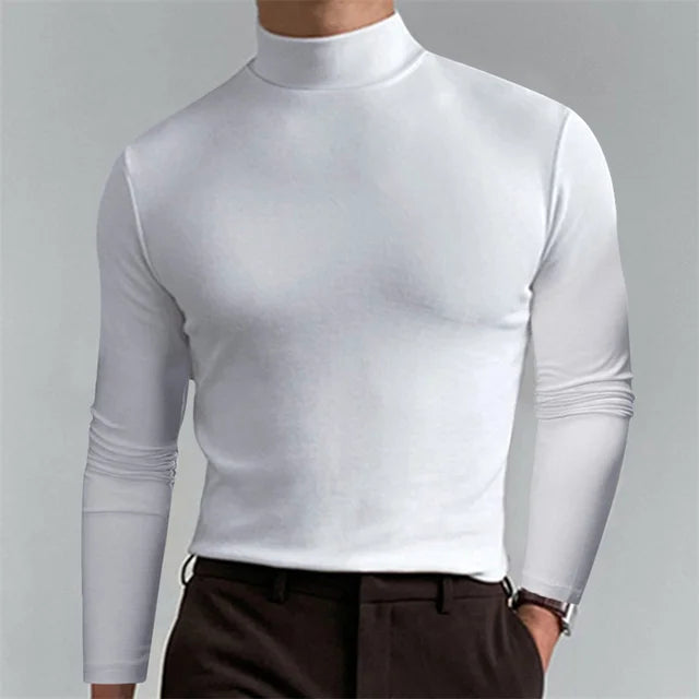 Allround Slim Fit Turtle Neck T-Shirt - Polyester, Diverse Kleuren