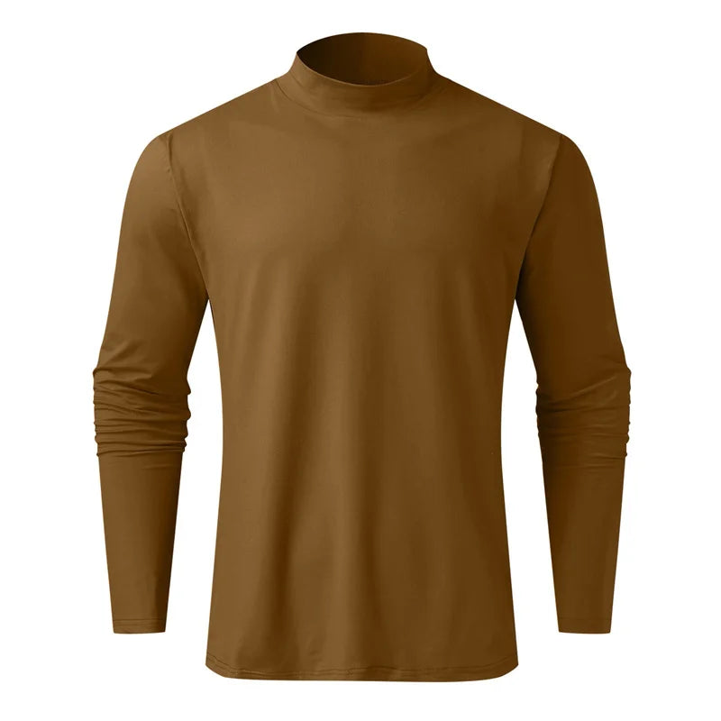 Allround Slim Fit Turtle Neck T-Shirt - Polyester, Diverse Kleuren