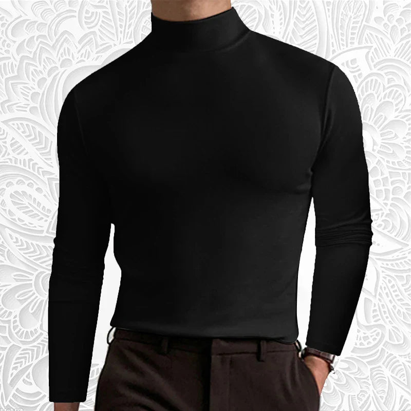 Allround Slim Fit Turtle Neck T-Shirt - Polyester, Diverse Kleuren